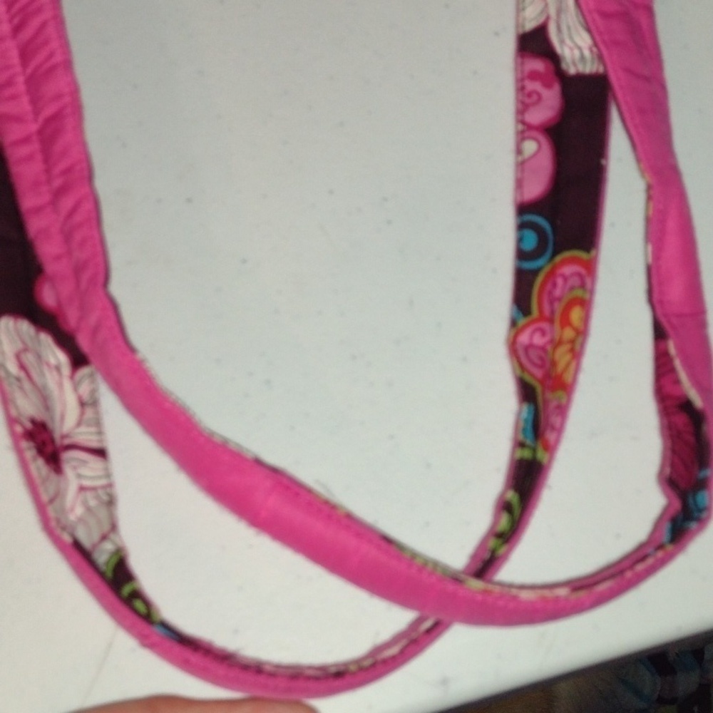 BELVAH quilted diaper bag w/ bow pink and floral Barbiecore - Picture 8 of 12